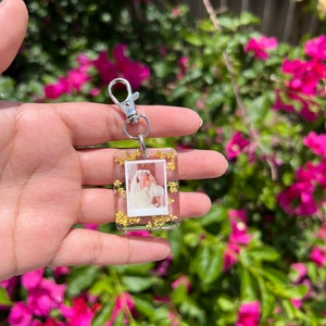 Personalized Photo Keychain -Customize w/Your Photo,  Resin Photo Keychain, Personalized, Anniversary Gift, photo keychains, Pets