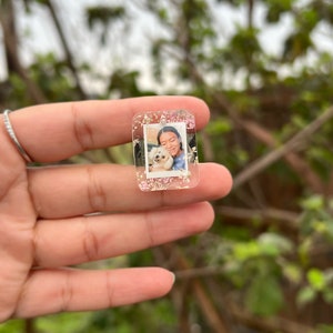 Mini clip per bocchetta dell'auto in resina personalizzata con foto, regalo per anniversario/coppia, accessorio per auto con foto, clip per bocchetta dell'auto, bocchetta, regalo decorativo per auto per lei