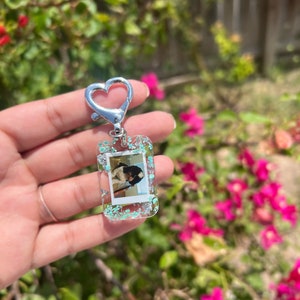 Personalized  Photo Keychain -Customize w/Your Photo,  Resin Photo Keychain, Personalized, Anniversary Gift, photo keychains, Pets,