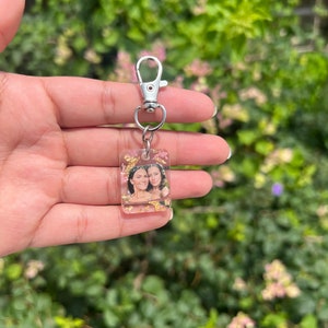 Personalized Photo Mini Keychain, Keepsake, Gift for her, Birthday, Resin Photo Keychain, Personalized, Anniversary Gift, keychains, Pets