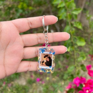 Personalized Photo Keychain -Customize w/Your Photo,  Resin Photo Keychain, Handmade, Anniversary Gift, photo keychains, Pets, Halloween
