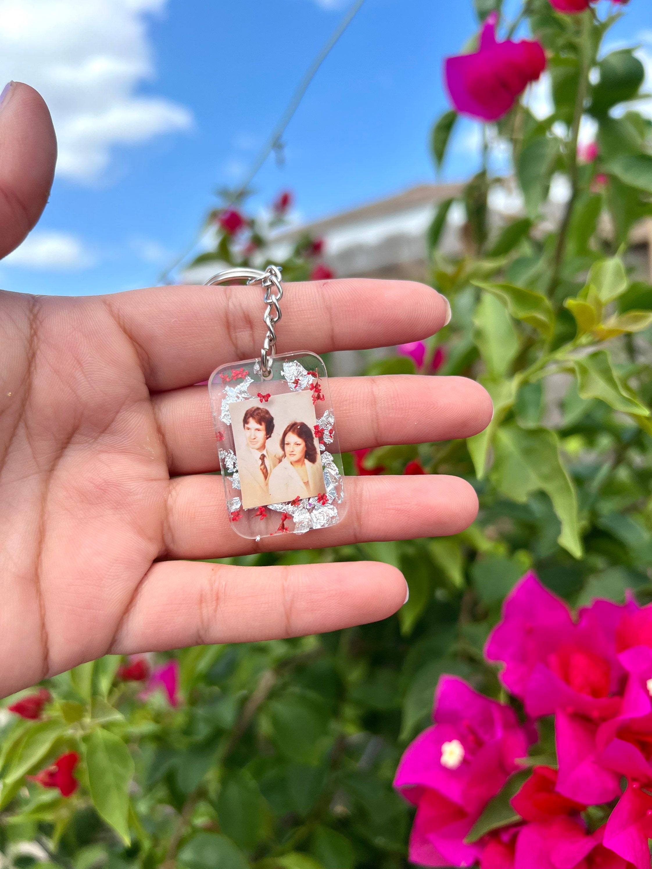 Resin Polaroid Keychain