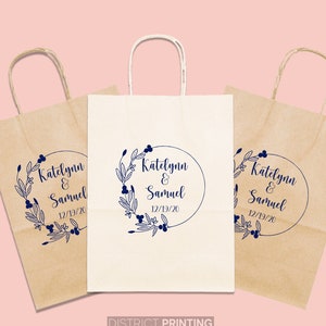 Personalized Wedding Favor Bags, Custom Wedding Bags | Weddings, Birthdays, Bachelorette Party, Events (15 pc minimum)