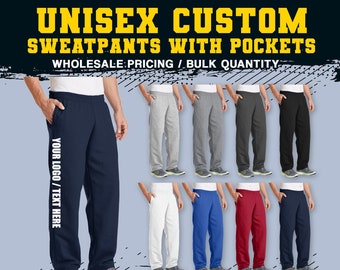 Custom Sweatpants - Etsy