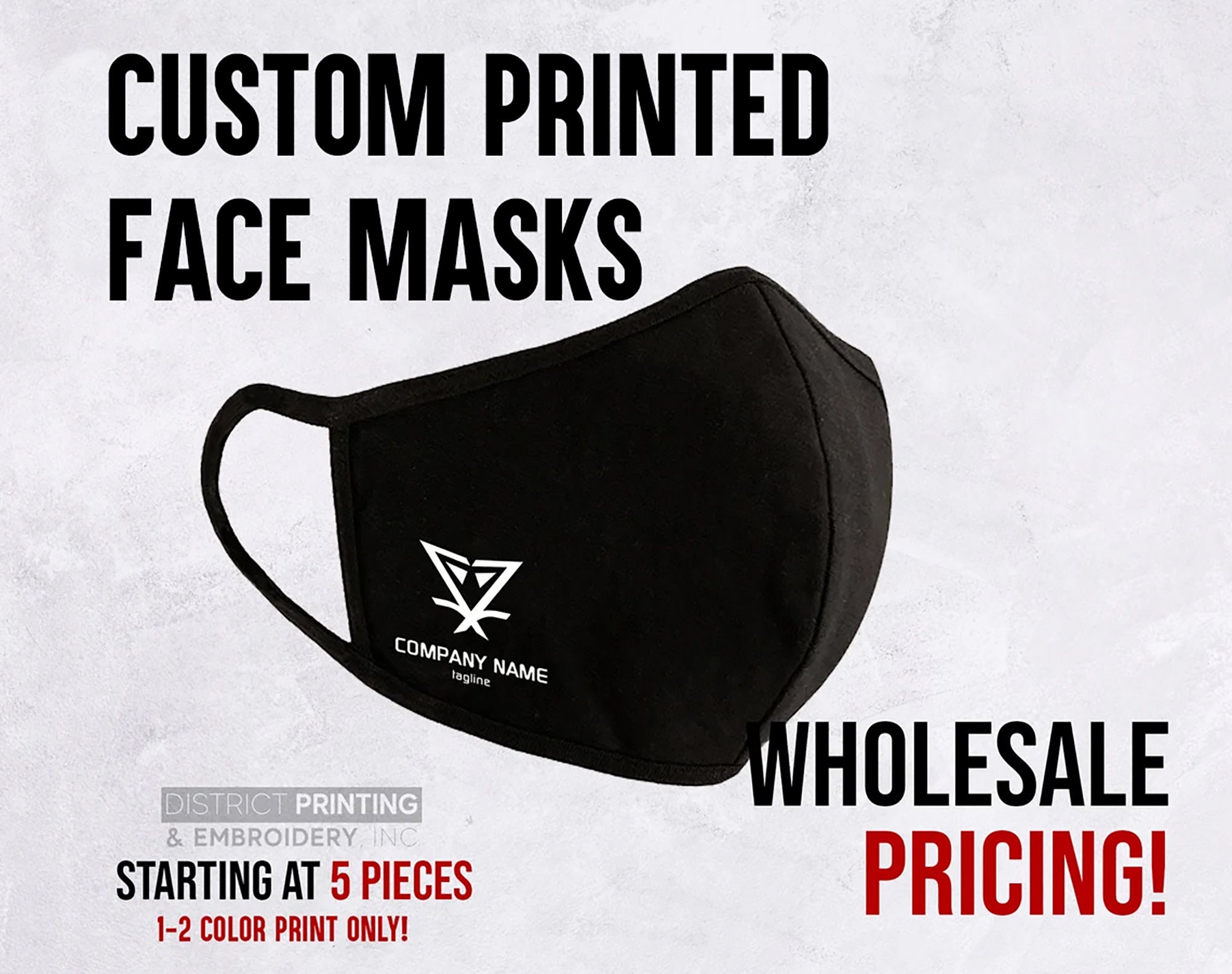 Bulk Custom Face Mask For Business or Groups Min. 10 campestre.al.gov.br