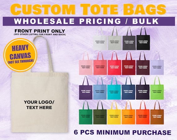 Wholesale Canvas Tote Bags - Custom Canvas Tote Bags Bulk