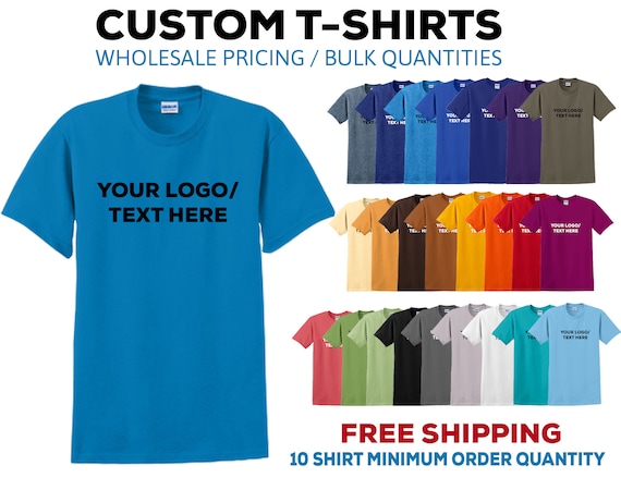 Screen Printed WHOLESALE T-shirts, Custom T-shirts, Personalized T-shirts  Family Reunion School Work Shirts 