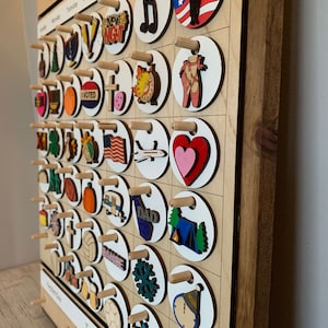 Vakantiemunten voor 16"x 24" kalender | Seizoensmunt voor eeuwigdurende kalender | Chart Munten | Foto Coin | Houten 3D Munten | Nationale feestdagen