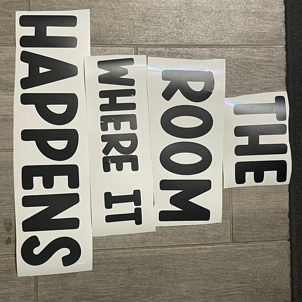 Teacher Made to Order- Hamilton Logo -  "The room where it happens" classroom deco with Hamilton star