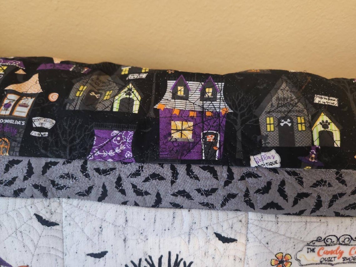 Halloween Bench Pillow Bench Pillow Cover Handmade Machine Etsy