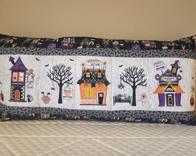 Kimberbell, Halloween Boo, Machine Embroidery Bench Pillow Cover by Kim