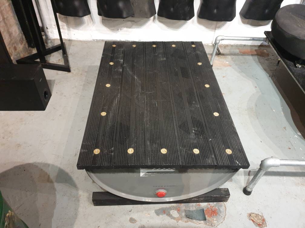 Upcycled Oil Drum Shotgun Shell Table - Etsy UK