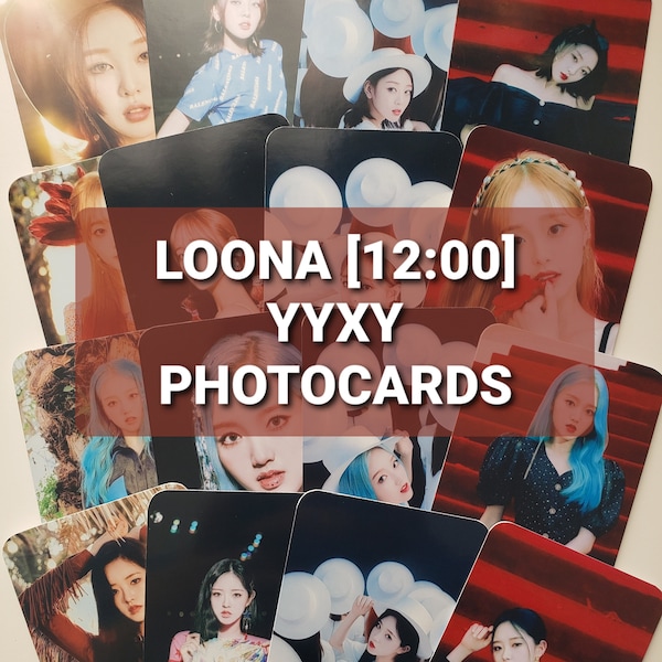 LOONA 12:00 Midnight YYXY Kpop Photocards