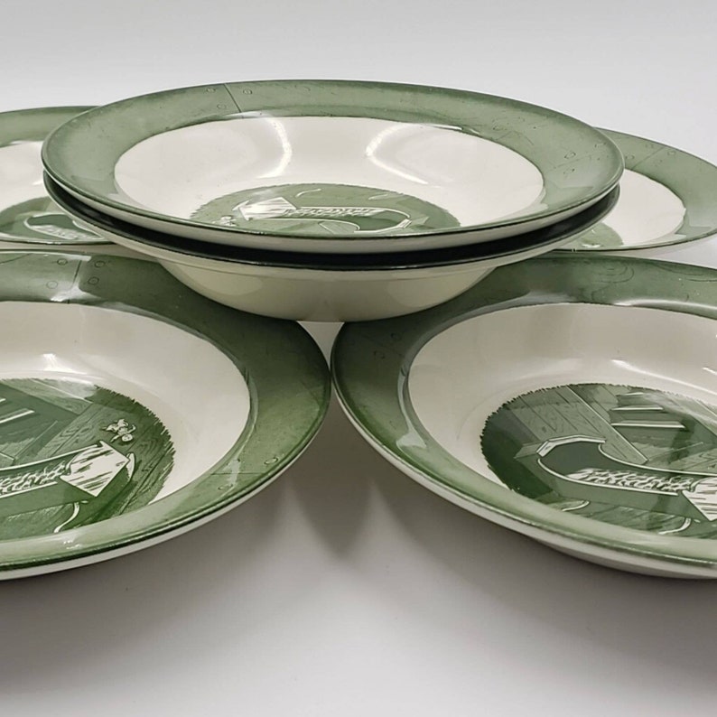 Royal China Colonial Homestead Soup Bowl 5pc Etsy