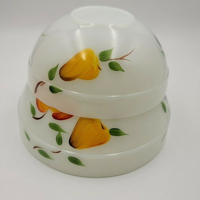 Anchor Hocking Fire King Fruit PATTERN MIXING Bowl2pc Set Etsy