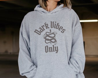 Goth Hoodie Mall Goth Dark Vibes Hoodie Dark Academia Edgy Shirt Dark Souls Pastel Goth Clothing Soft Goth Indie Hoodie