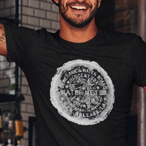 Manhole Cover New Orleans T Shirt NOLA Jazz Sewer Cover Shirt Cool Old Manhole Cover EGirl Grunge Goth Gift Unisex Short Sleeve Tee