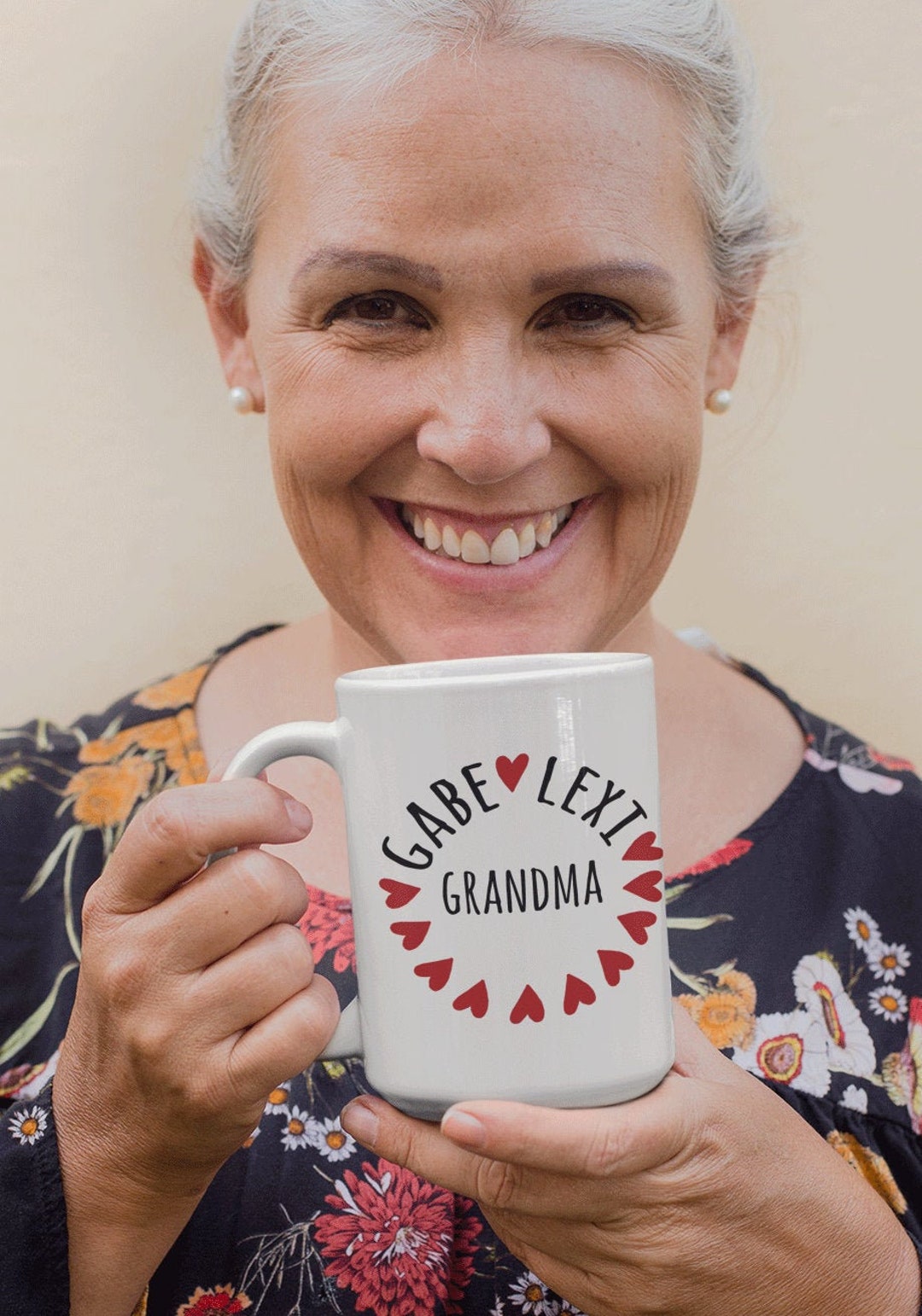 Personalized Grandma Mug With Names Mug Custom Grandma Mug Cat Etsy