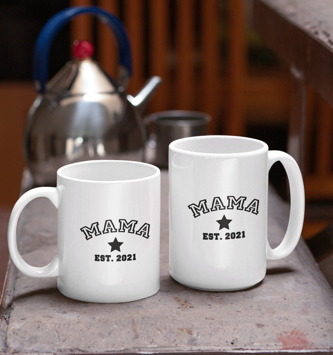 Custom Mama Mug Personalized New Grandma Mug Baby Reveal Etsy UK
