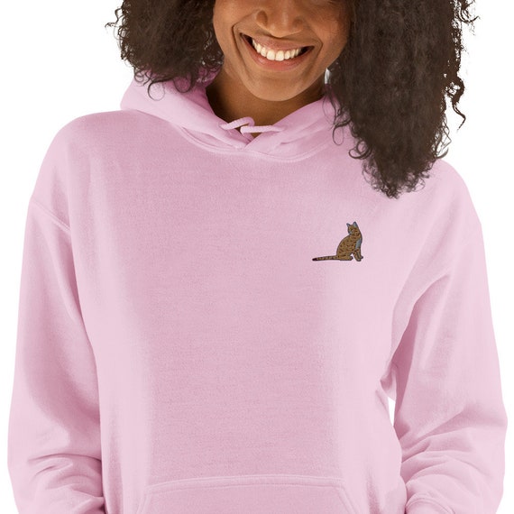Orange cheap cat hoodie