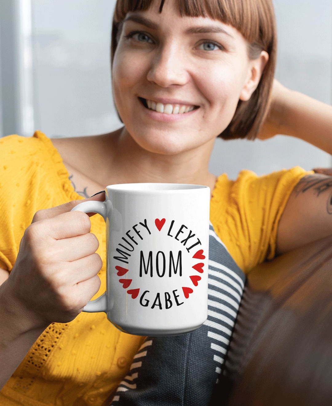 Personalized Mother Mug With Names Mug Custom Mom Mug Cat Mom Etsy