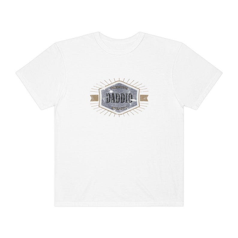 Daddio Shirt Gift Daddio New Daddio Shirt Pregnancy Reveal Grandpa Shirt From Grandkids Shirt Cool Daddio Unisex Garment-Dyed T-shirt White