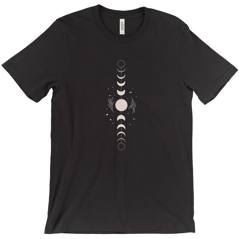 Moon Phases Simple Shirt Lunar Moon Tee Moon Child Shirt - Etsy