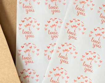 I Love You Stickers