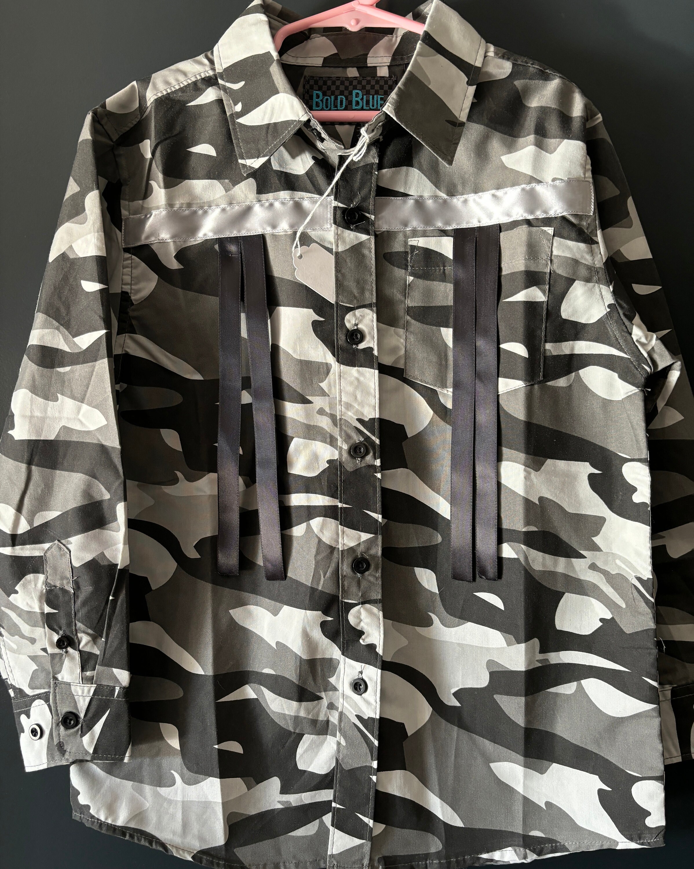 MASU VICK CAMO RIBBON SHIRT - BROWN Milterra-Irish Coffee And