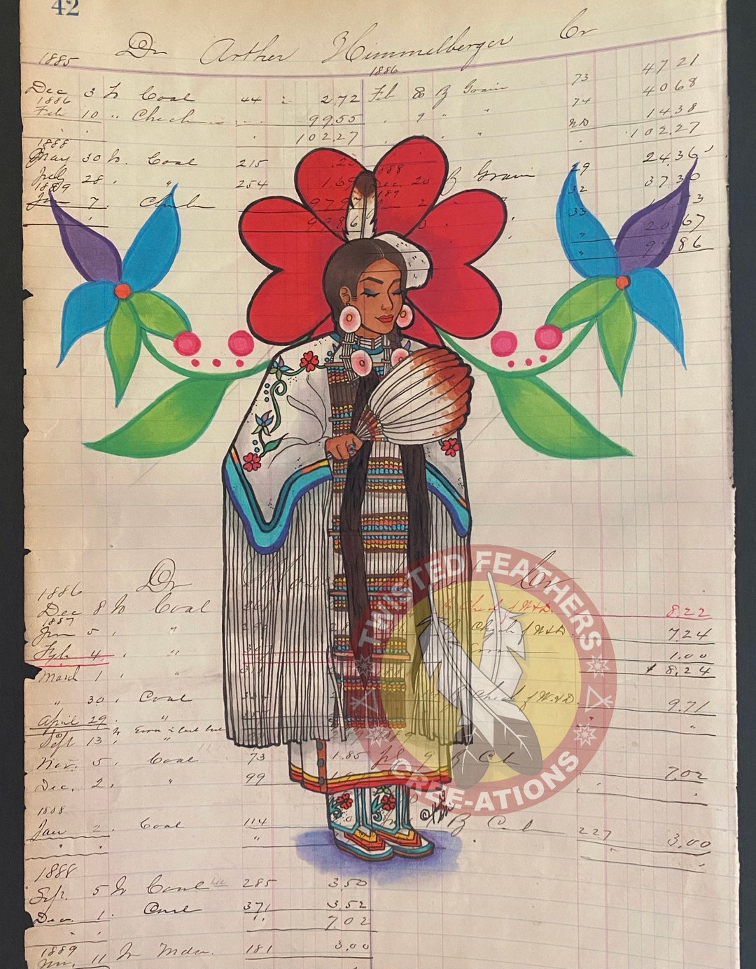 Buckskin Mary/native American Ledger 