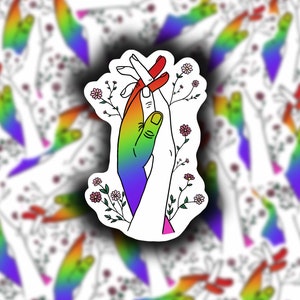 LGBTQ+ Ally Sticker, Equality Sticker, Pride Sticker, Ally Sticker, Rainbow Sticker, LGBT Sticker, Waterproof Matte Sticker, Sticker For Car