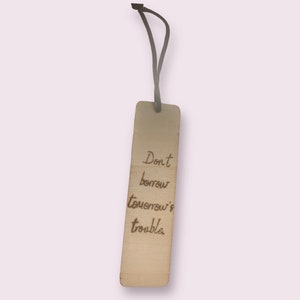 Officially Licensed Fourth Wing Bookmark - Don&#39;t Borrow Tomorrow&#39;s Trouble