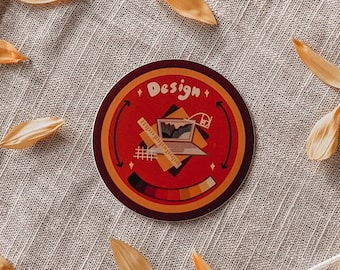 Etiqueta de diseño / Etiqueta de diseñador / Regalo de diseñador / Etiqueta de estudiante de diseño / Regalo de estudiante de diseño / Etiqueta de diseño gráfico