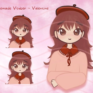 Premade Vtuber & Png Model | Animated Vtuber | Premade Chibi Pngtuber | Rigged + Ready to Use