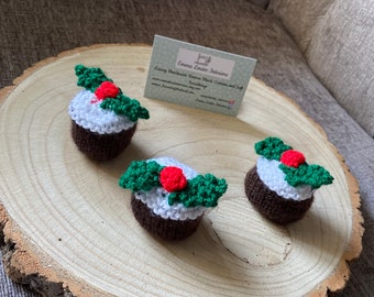 Mini Knitted Christmas Pudding Chocolate covers
