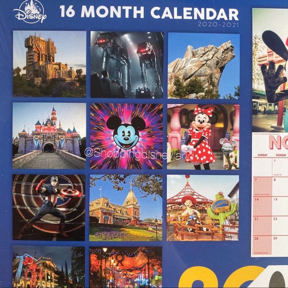 Disney Parks Disneyland 2021 16 MONTH CALENDAR Etsy