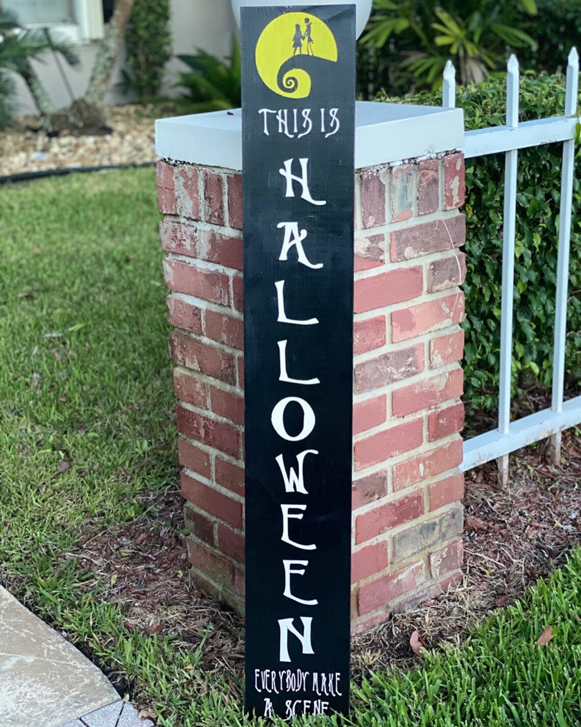 Nightmare before Christmas welcome sign | Etsy