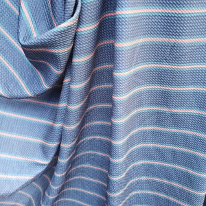 Black Red Green Striped Four way stretch bullet fabric sold by the yard
