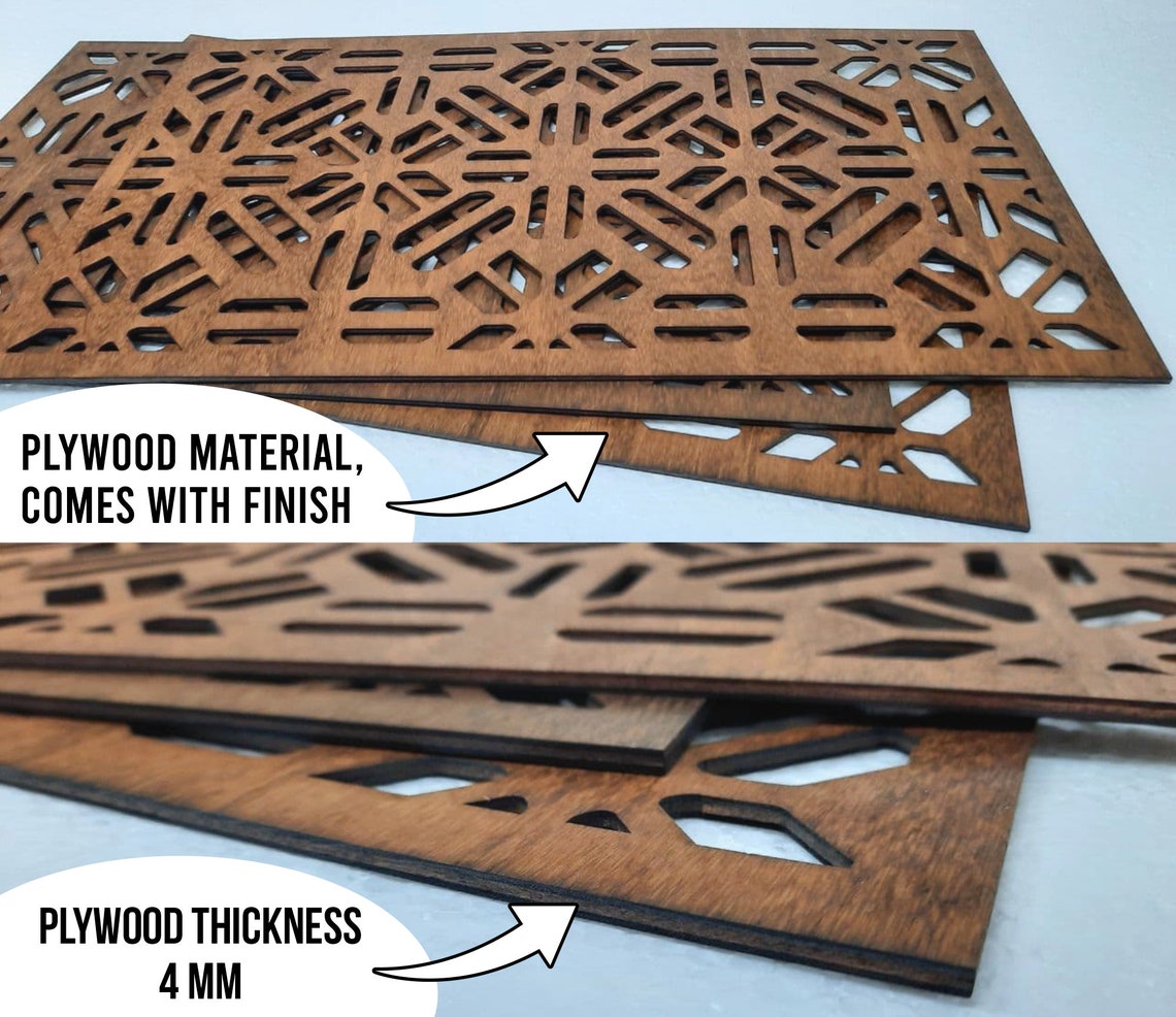 Wood Panel Wall Art Wood Panel Wall Decor 4 Panel Wall Art Etsy