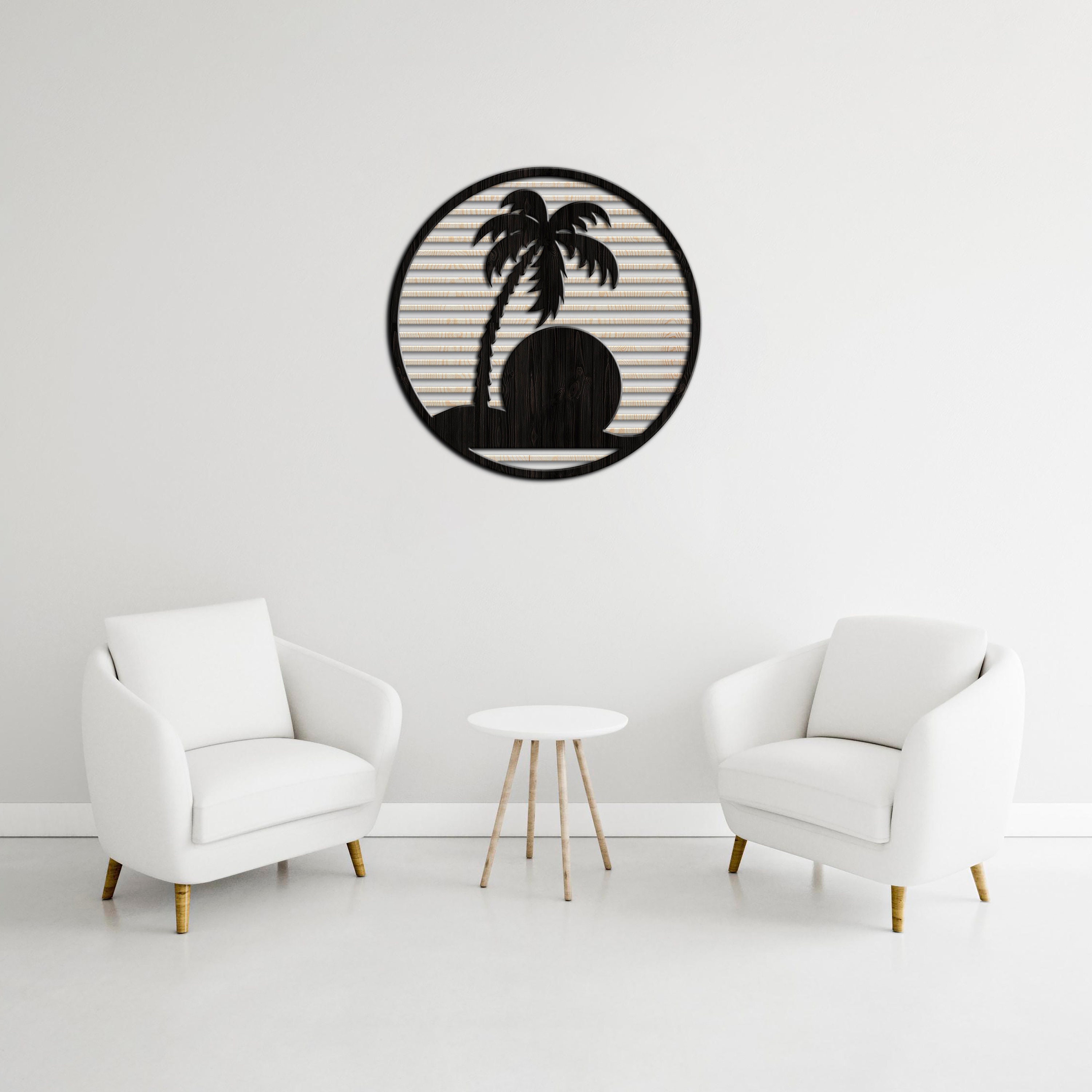 Palm Tree Sign, Palm Tree Wood Wall Art, Palm Tree Wall Decor, Wooden