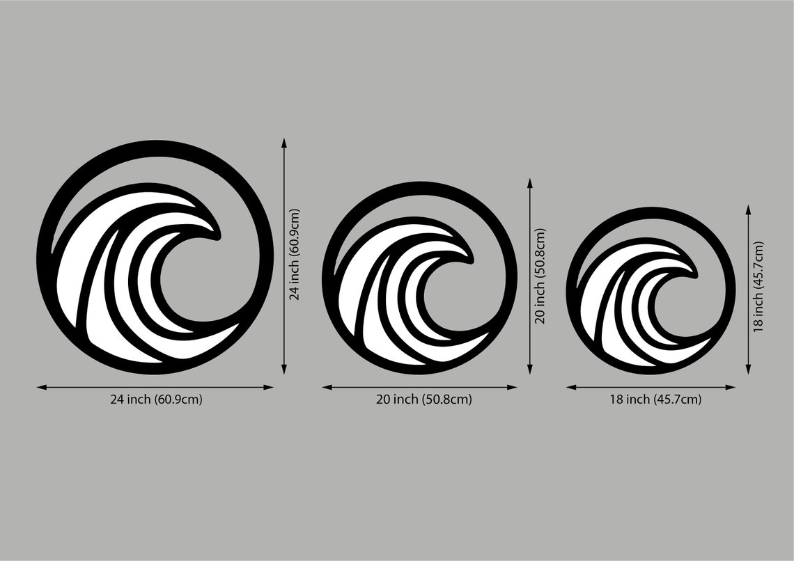 Wave Wall Art Wood Wave Wall Decor Wave Wood Art Beach Wave Etsy