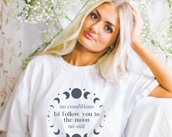 No Conditions I’d Follow You To The Moon T-Shirt, Kelsea Ballerini Merch, Patterns Tee, 2025 Tour, Country Concert, Best Friend Gift