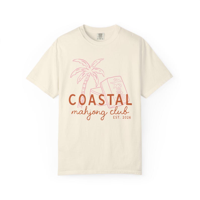 Camiseta del Club de Mahjong Costero / Regalo de Mahjong para Ella Ivory