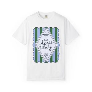 Apres Mahj Coastal Tee | Preppy Mahjong Shirt for Her White