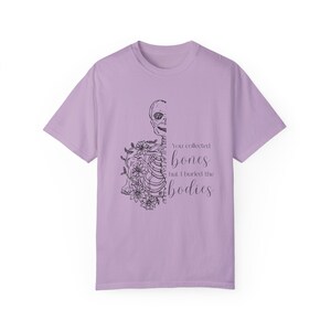Bones Interlude Lyrics Garment-Dyed Tee, Kelsea Ballerini Concert T-shirt, Country Music Fan Gift, Unisex Shirt Orchid