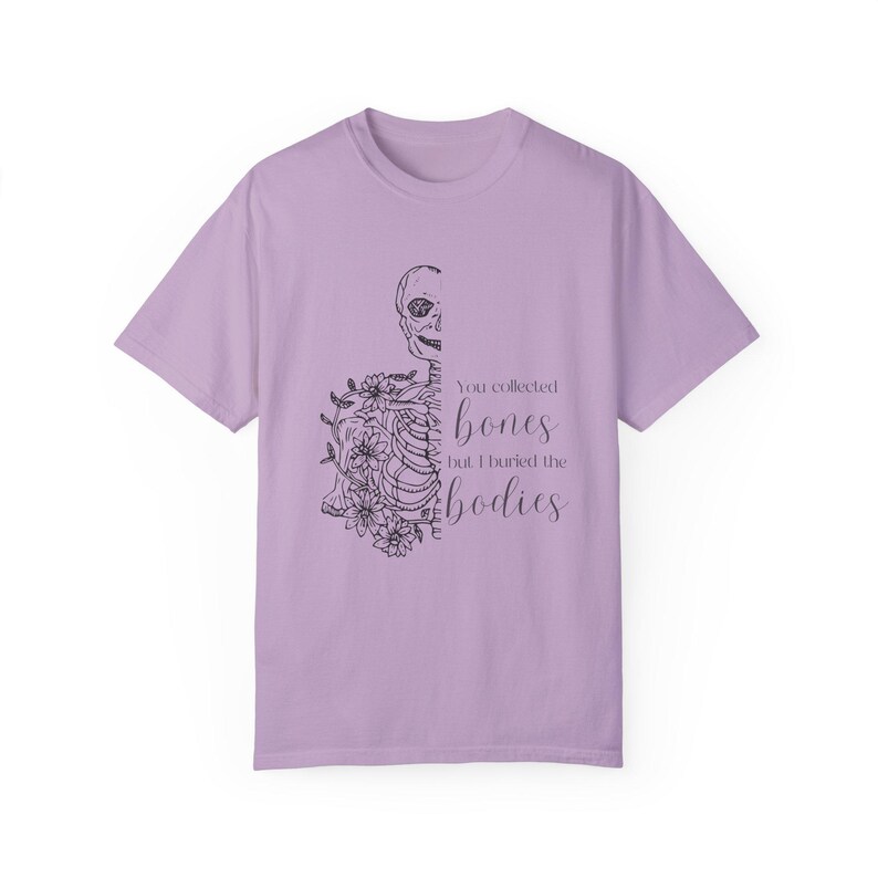 Bones Interlude Lyrics Garment-Dyed Tee, Kelsea Ballerini Concert T-shirt, Country Music Fan Gift, Unisex Shirt Orchid