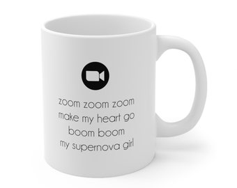 Coffee Mug Funny, Zoom Zoom Zoom Mug, Mugs With Sayings, Mug for Coworker, Worker Gift , Work from Home Mug, 2000s mug, Disney Show Mug