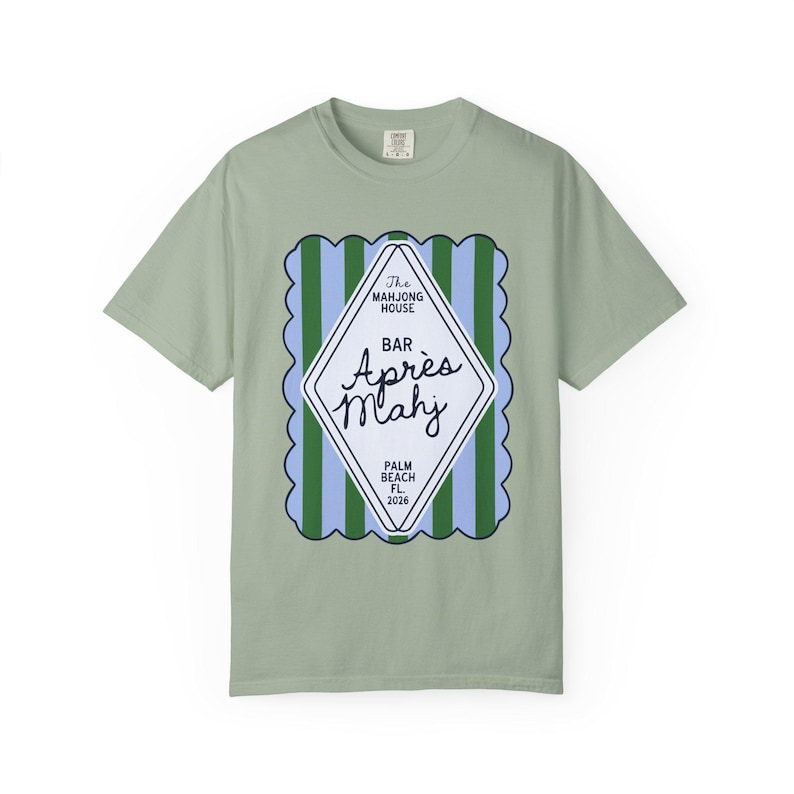 Apres Mahj Coastal Tee | Preppy Mahjong Shirt for Her Bay
