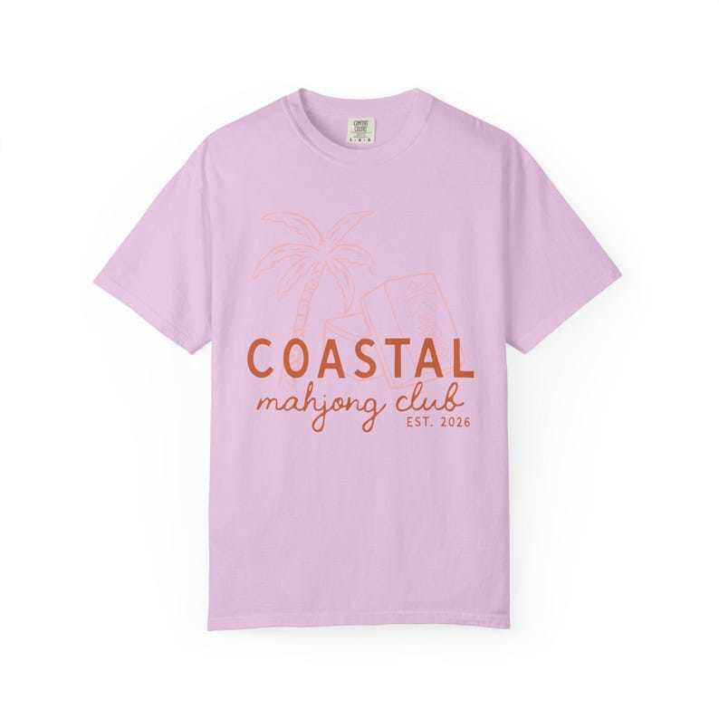 Camiseta del Club de Mahjong Costero / Regalo de Mahjong para Ella Orchid