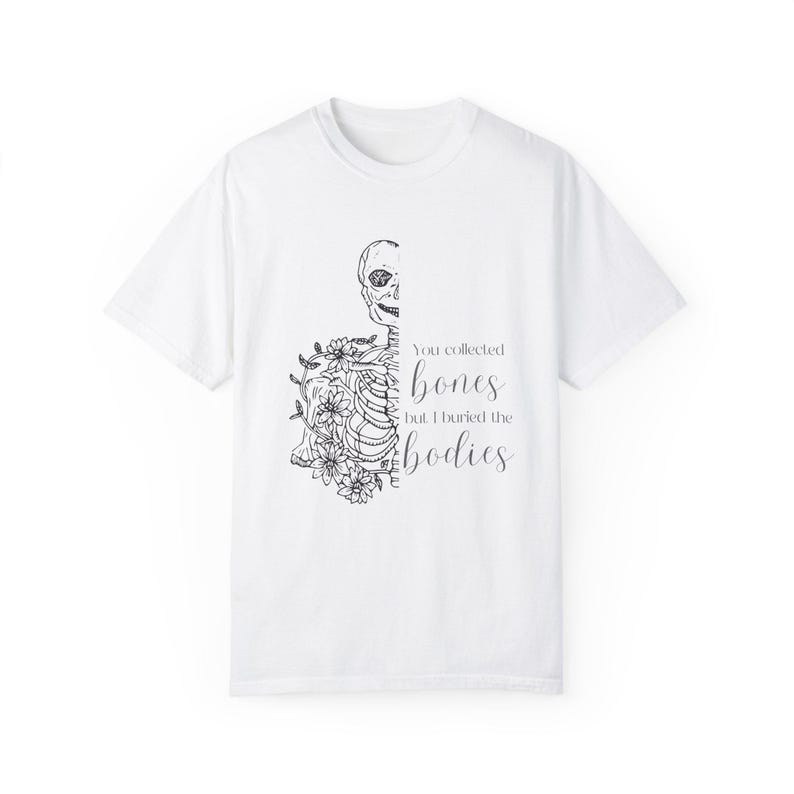 Bones Interlude Lyrics Garment-Dyed Tee, Kelsea Ballerini Concert T-shirt, Country Music Fan Gift, Unisex Shirt White